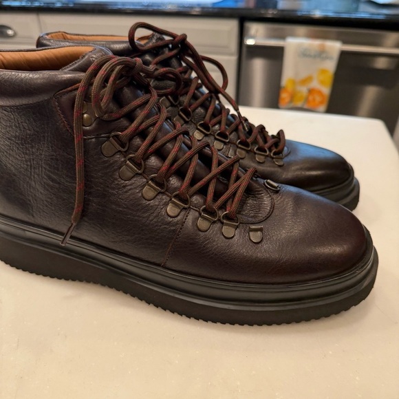 NEW Allen Edmonds NEW Men's Knox Leather Sneaker Boots Dark Brown - Size 11 D - Picture 4 of 13